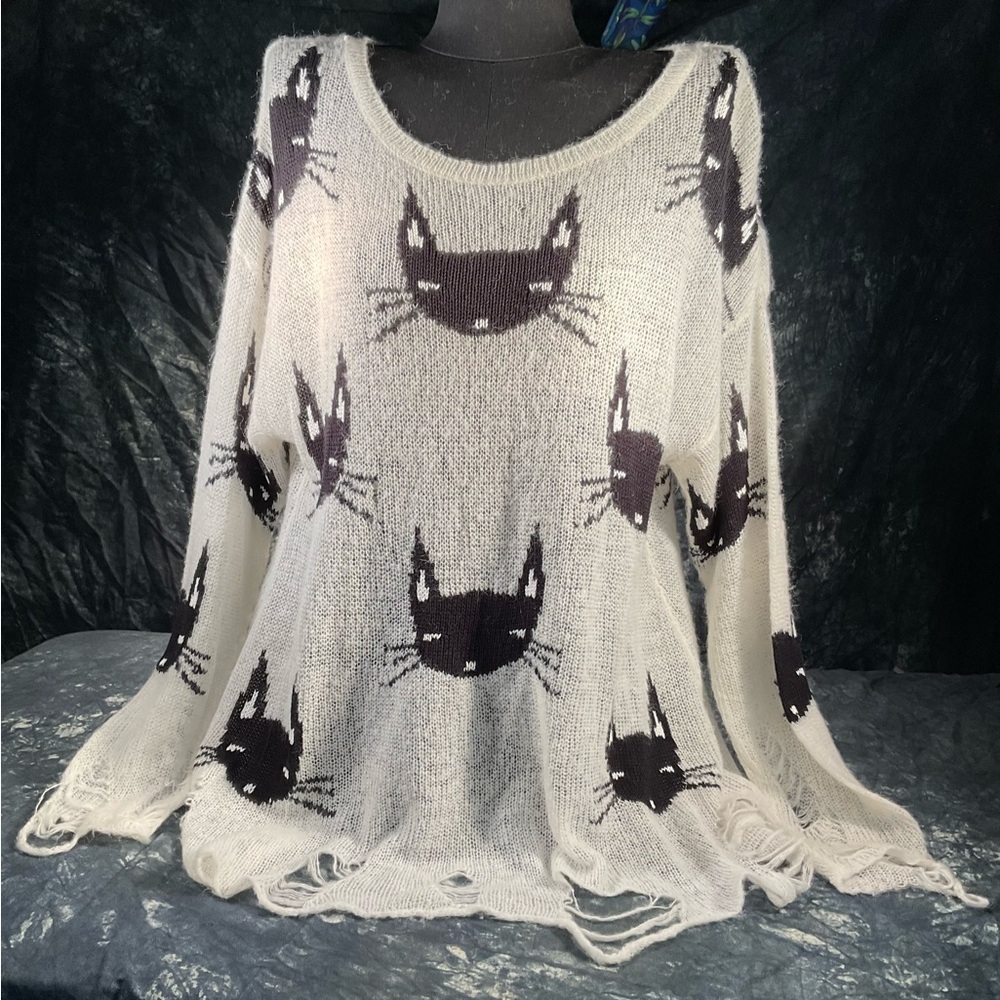 Rare Wildfox cat sweater